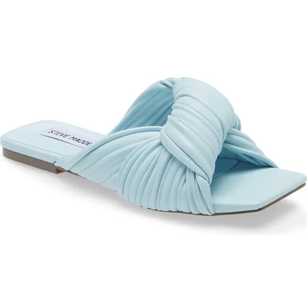 Steve Madden Mentor Blue Slide Sandals